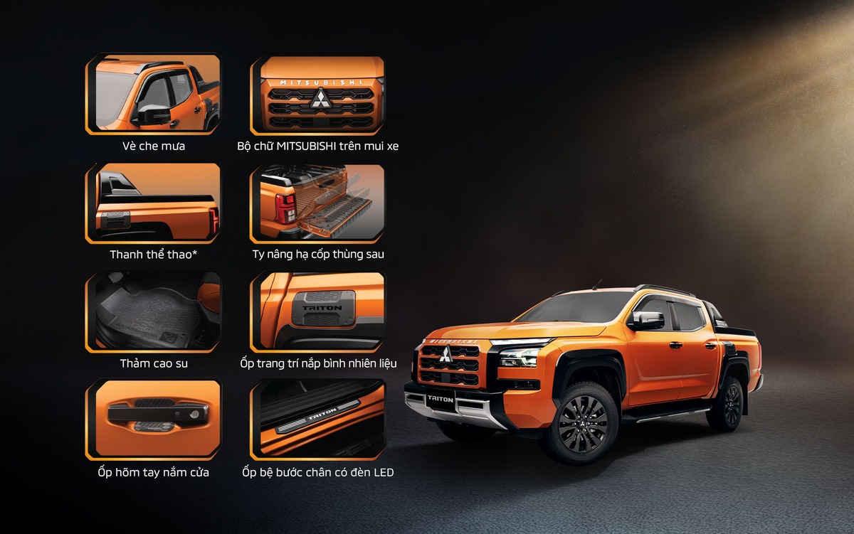 Bộ phụ kiện chính hãng dành cho Mitsubishi Triton